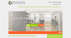 Desktop Screenshot of coremaintenanceconcepts.com